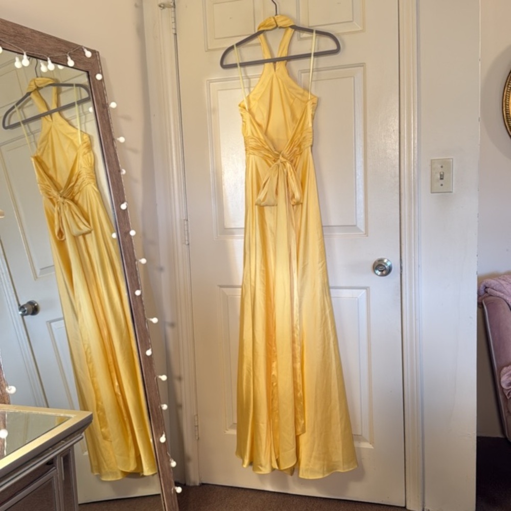 Mac Duggal Sunlit Yellow Maxi Dress - Picture 7 of 13